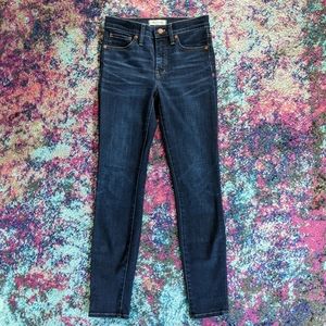 Madewell 9" rise skinny jeans larkspur wash tencel